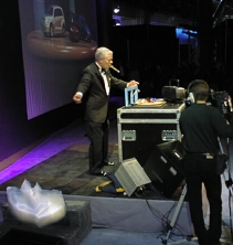 Bob Eaton introducing the PT Cruiser 