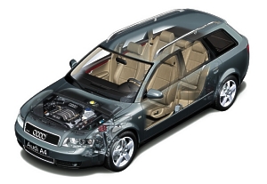 2001 Audi A4 Avant X-Ray
